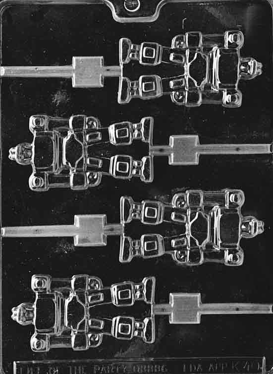ROBOT LOLLY Sucker Chocolate Candy Mold Craft Supply