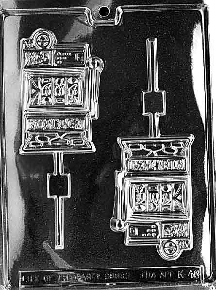 SLOT MACHINE LOLLY Sucker Chocolate Candy Mold Craft Supply