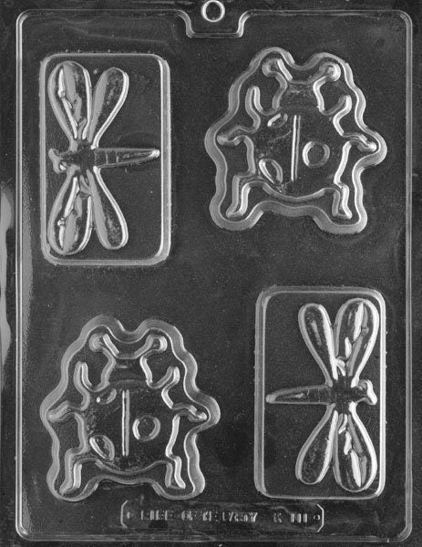 LADYBUG/DRAGONFLY BAR Chocolate Candy Mold Craft Supply