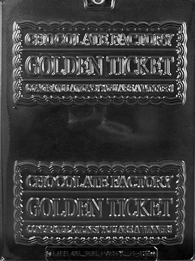 GOLDEN TICKET Chocolate Candy Mold