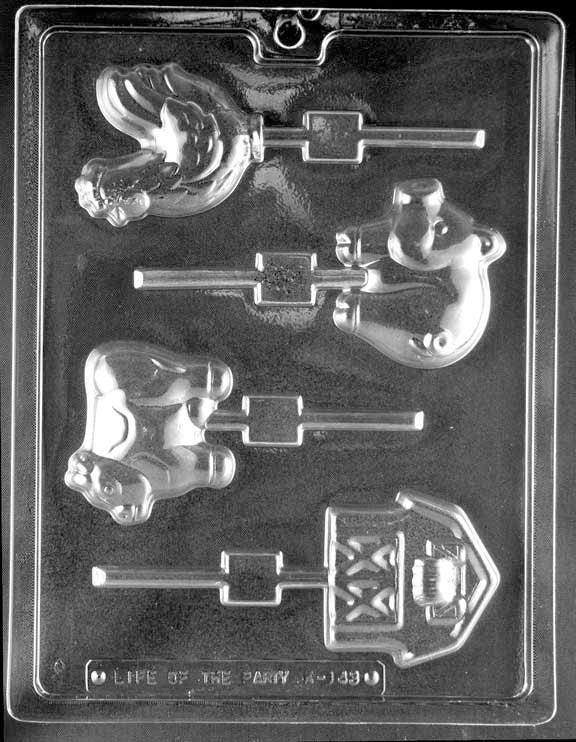 FARM ASSORTMENT Chocolate Candy Mold - Barn Cow Pig Craft Supply