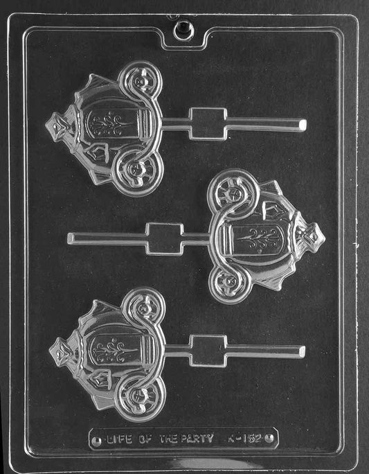 PUMPKIN COACH LOLLY Sucker Chocolate Candy Mold