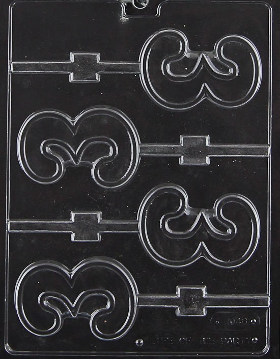 LOLLY #3 Number 3 Sucker Chocolate Candy Mold Craft Supply