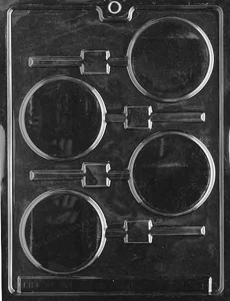 PLAIN LOLLY Sucker Chocolate Candy Mold Craft Supply