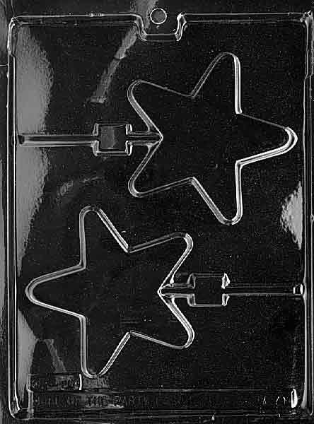 STAR LOLLY Sucker Chocolate Candy Mold Craft Supply