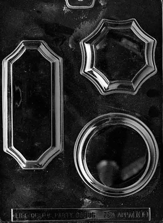 BASES ROUND RECTANGLE Chocolate Candy Mold Craft Supply