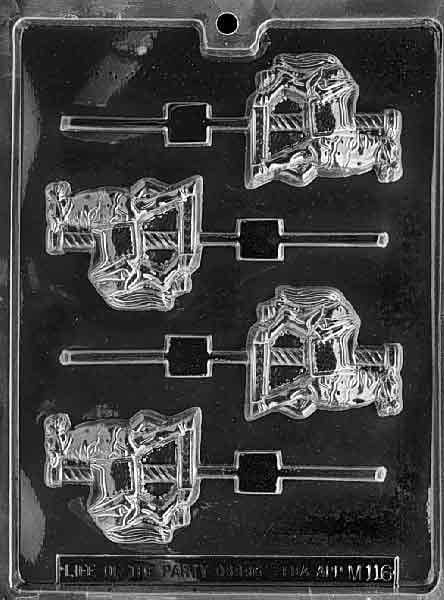 CAROUSEL HORSE LOLLY Sucker Chocolate Candy Mold Craft Supply