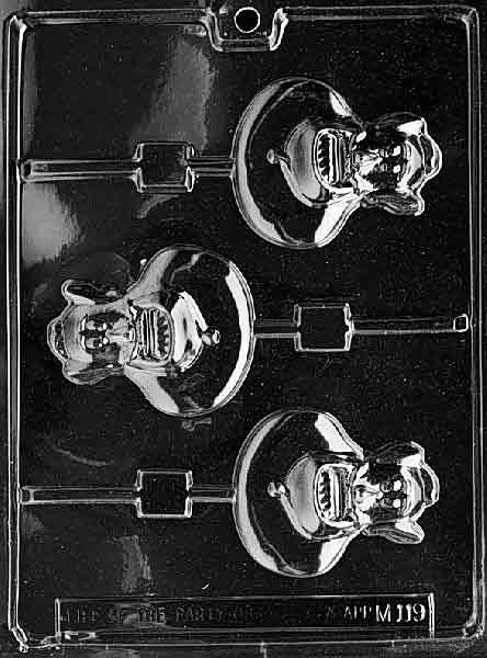 GENIE LOLLY Sucker Chocolate Candy Mold Craft Supply
