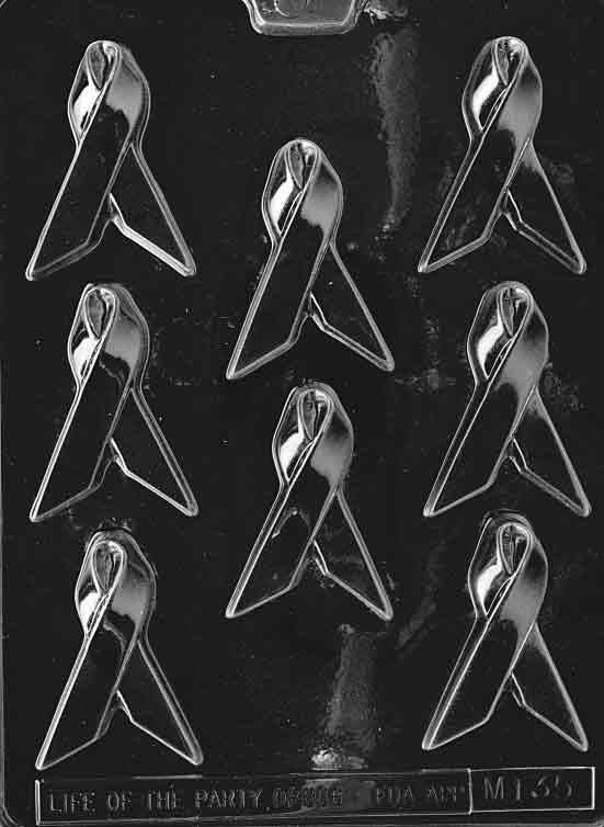AWARENESS RIBBONS Chocolate Candy Mold Craft Supply