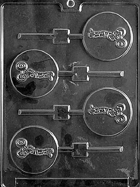 WEIGHT LIFTER LOLLY Sucker Chocolate Candy Mold