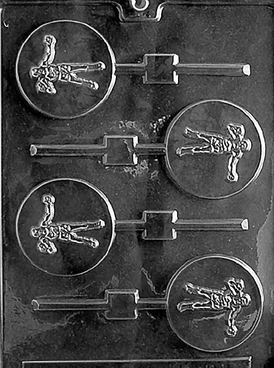 BOXING LOLLY Sucker Chocolate Candy Mold
