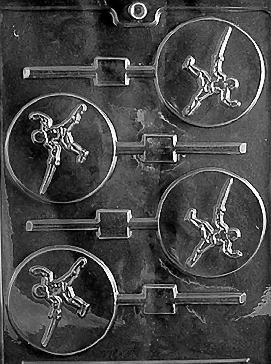 FENCING SWORD LOLLY Sucker Chocolate Candy Mold