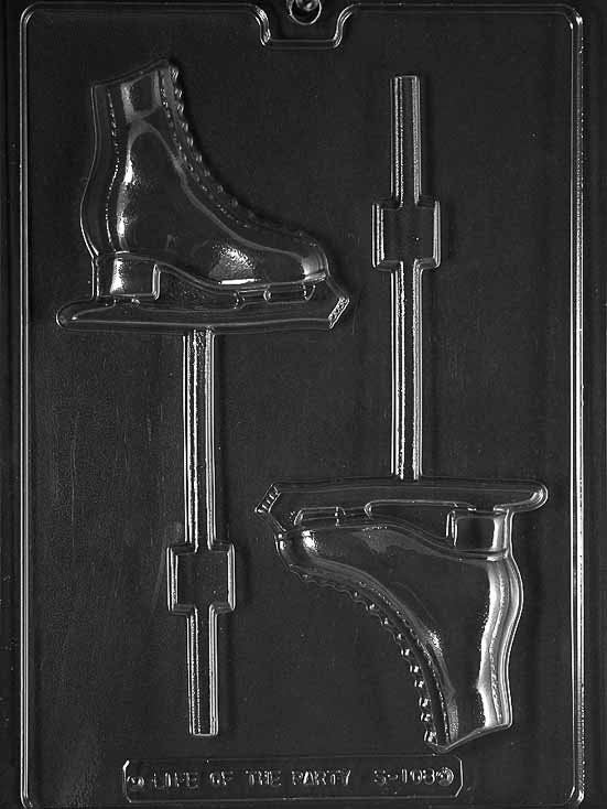 FIGURE SKATES Chocolate Candy Mold Craft Supply