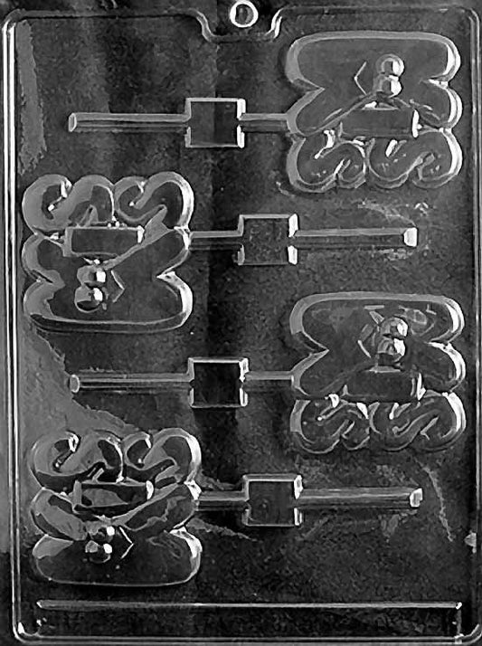 KISS LOLLY Valentines Sucker Chocolate Candy Mold Craft Supply