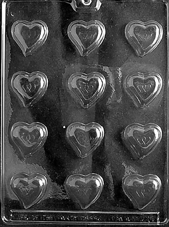 TEAR DROP HEARTS Bite Size Valentines Chocolate Candy Mold Craft Supply