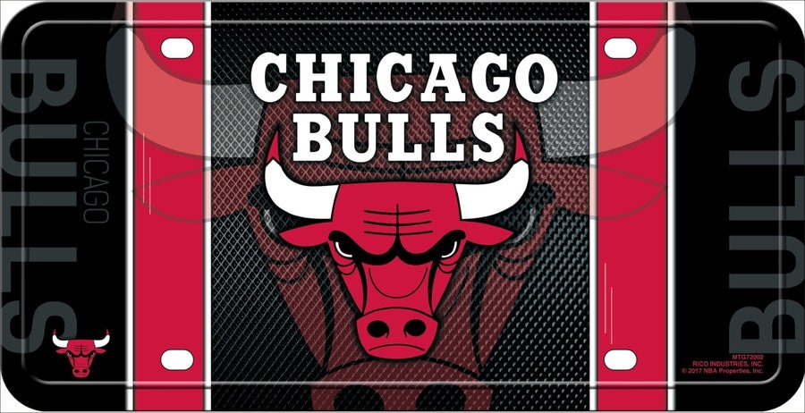 CHICAGO BULLS NBA Metal License Plate