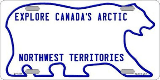 NORTHWEST TERRITORIES Canada's Arctic Metal License Plate
