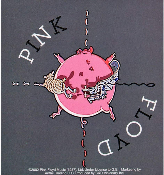 PINK FLOYD Pig Sticker Decal - Rock Band Craft Supply