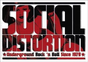 SOCIAL DISTORTION Logo Sticker Decal - Rock Band Craft Supply