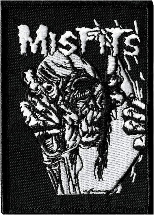 MISFITS Pushead Eyeball Patch - Embroidered Rock Band Patch Applique