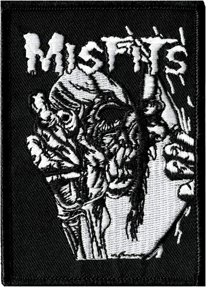 MISFITS Pushead Eyeball Patch - Embroidered Rock Band Patch Applique Craft Supply