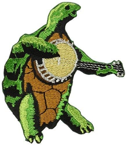 GRATEFUL DEAD Terrapin w/Banjo Turtle Patch - Embroidered Rock Band Patch Applique Craft Supply