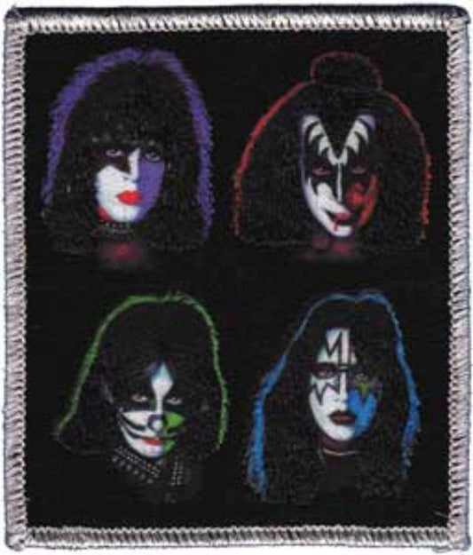 KISS 4 Heads Rock Band Patch - Embroidered Rock Band Patch Applique