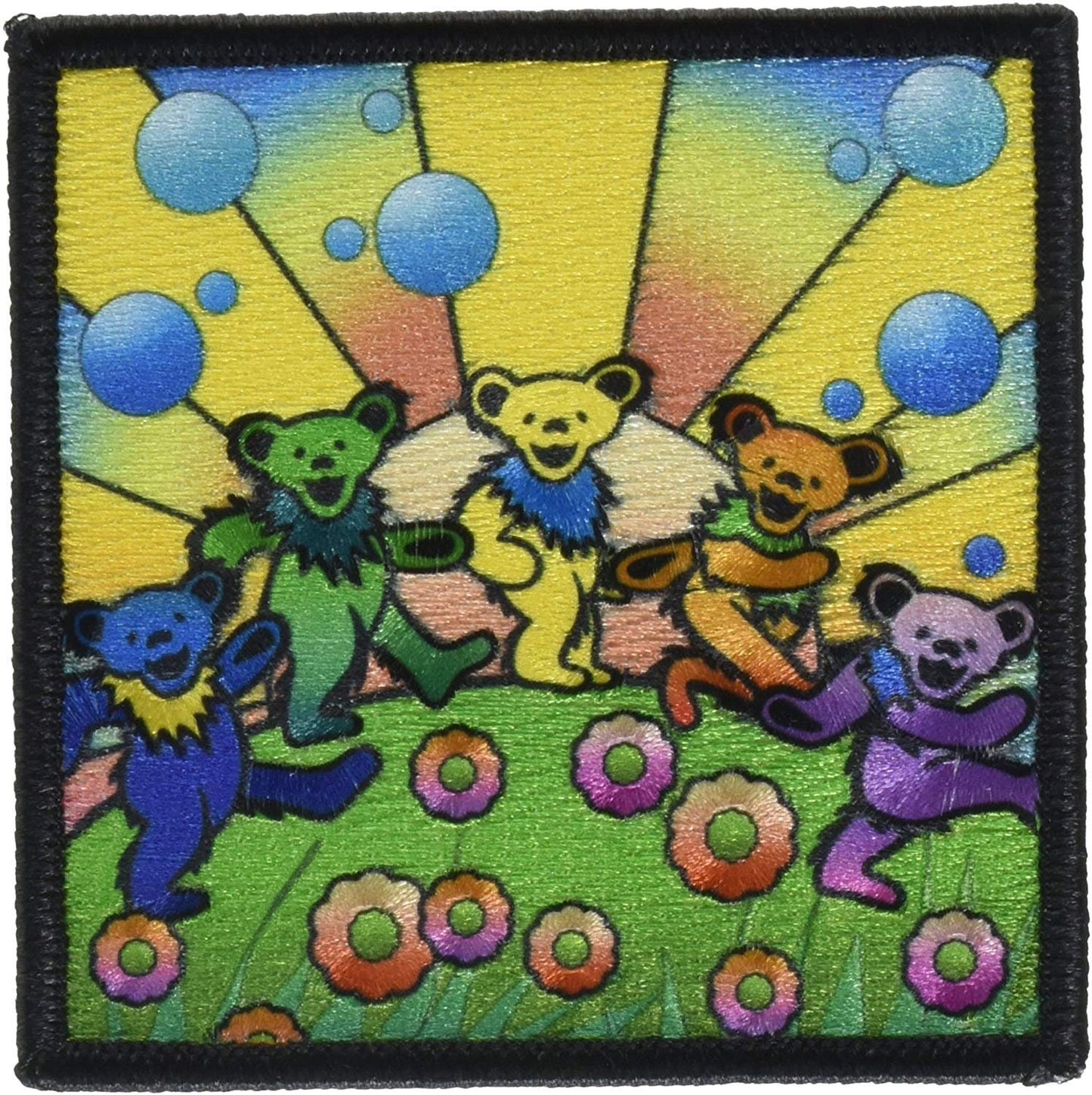 GRATEFUL DEAD Bears Utopia Patch - Embroidered Rock Band Patch Applique Craft Supply