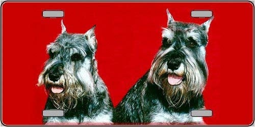 SCHNAUZER Dog Metal License Plate dog lovers
