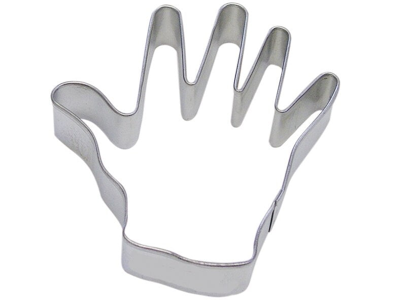 RIGHT HAND Cookie Cutter Metal 4 Inches - Stencil Fondant Craft Supply