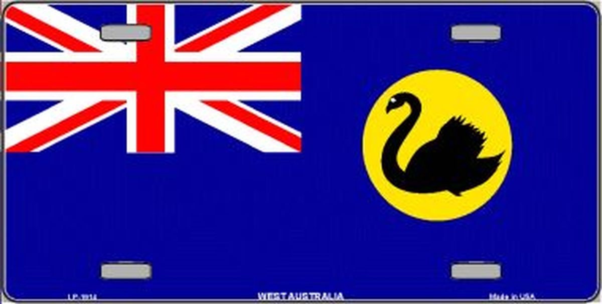 WEST AUSTRALIA FLAG Metal License Plate Craft Supply