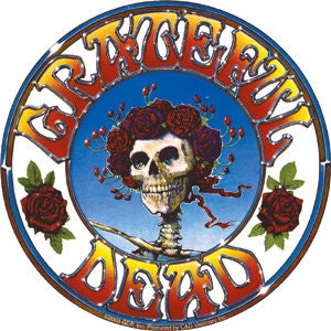 GRATEFUL DEAD Skull and Roses Logo Sticker Decal - Rock Band Grateful Dead Craft Supply