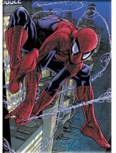SPIDER-MAN Web Magnet for Refrigerators and Lockers - Marvel Comics Spiderman Craft Supply
