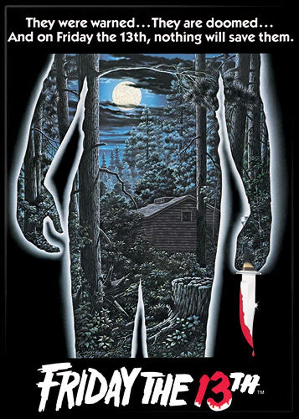 FRIDAY THE 13TH Poster Magnet for Refrigerators and Lockers Jason Vorhees Classic Horror Movie