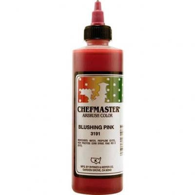 BLUSHING PINK Chefmaster Airbrush Color 9-Ounce - Custom Cake Cupcake Decorating Craft Supply