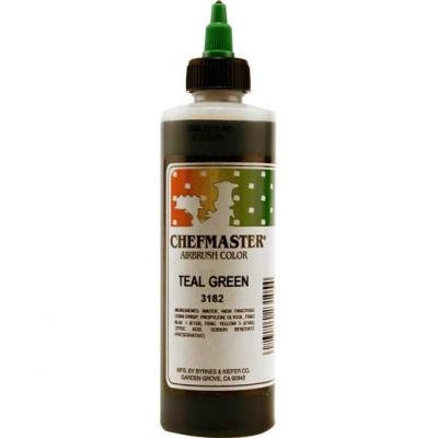 TEAL GREEN Chefmaster Airbrush Color 9-Ounce - Custom Cake Cupcake Decorating