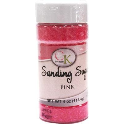 PINK Sanding Sugar - For Cupcakes, Cakes, Cookies, Parties - 4 oz. Craft Supply