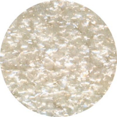 WHITE Edible Glitter Flakes - For Cupcakes, Cakes, Cookies, Parties - 1/4 oz. Craft Supply