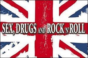 Sex, Drug, Rock and Roll British Flag Refrigerator Magnet Craft Supply