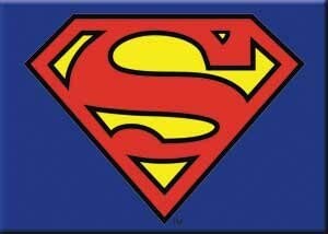 SUPERMAN Logo Magnet for Refrigerators and Lockers DC Comics Craft Supply