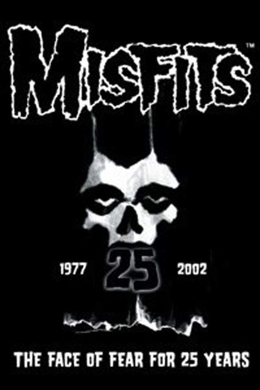 MISFITS 25 Year Face of Fear Magnet for Refrigerators and Lockers - Rock Band Craft Supply