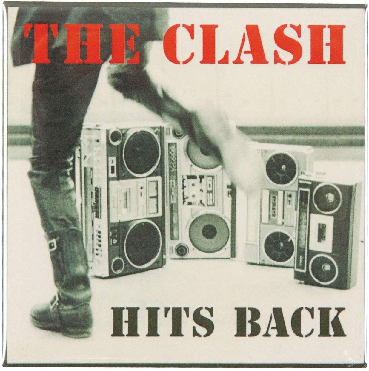 THE CLASH Hits Back Magnet for Refrigerators and Lockers - Rock Band Craft Supply
