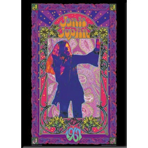 JANIS JOPLIN Colorful Poster Art Magnet for Refrigerators and Lockers - Rock Band Craft Supply