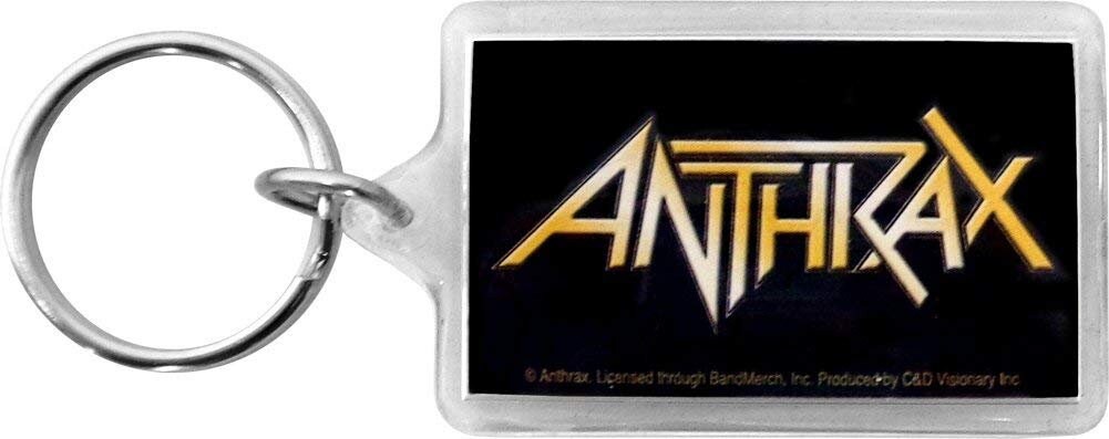 ANTHRAX Band Logo Double Sided Lucite Acrylic Keychain - Rock Band Keyring Keyfob Craft Supply