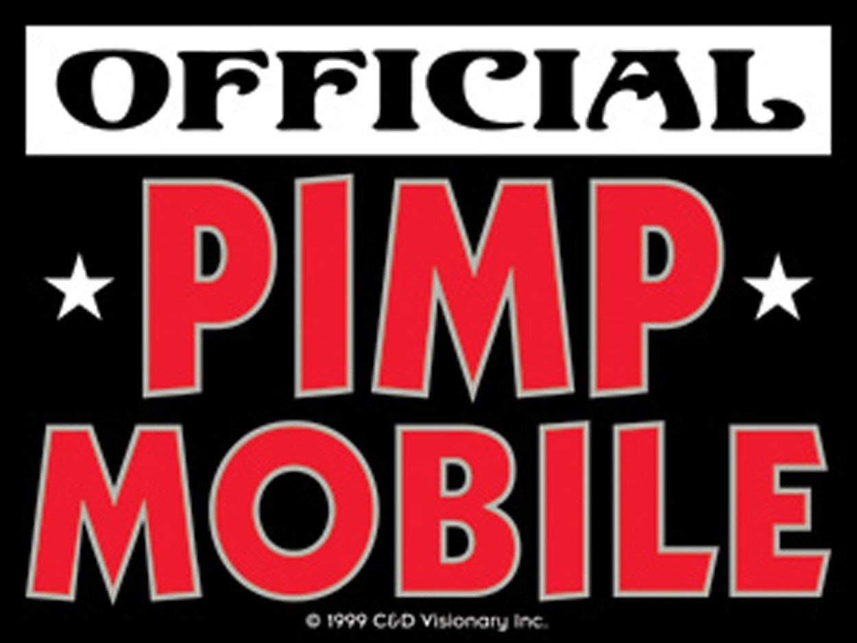 OFFICIAL PIMP MOBILE Sticker Decal - Funny Sticker for Car or Truck