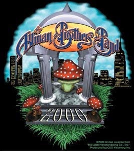 ALLMAN BROTHERS BAND Temple Sticker Decal - Rock Band