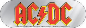 ACDC Silver Logo Rock Sticker Decal - Rock Band