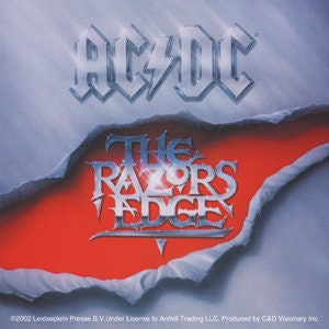 ACDC Razors Edge Rock Sticker Decal - Rock Band Craft Supply