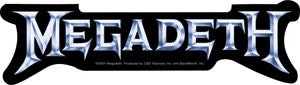 MEGADETH Band Chrome Logo Rock Sticker Decal - Rock Band
