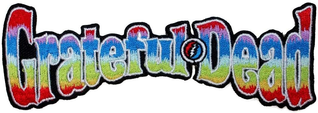 GRATEFUL DEAD Rainbow Logo Patch - Embroidered Rock Band Patch Applique Craft Supply